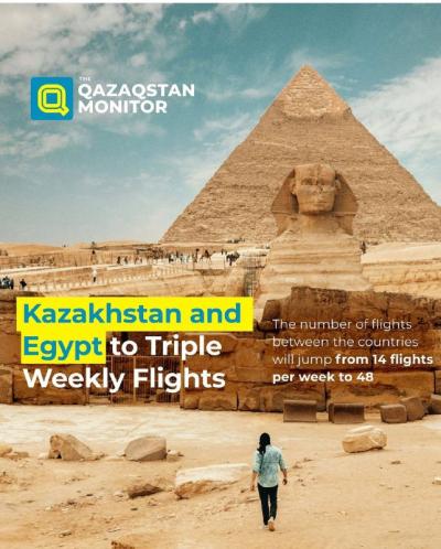 Kazakhstan and Egypt have agreed to increase weekly flights between the two countries