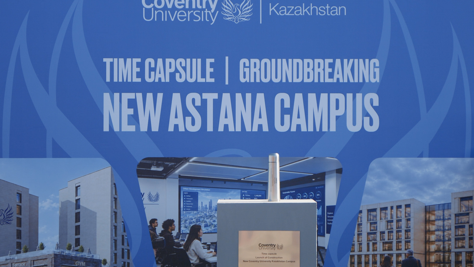 Time Capsule Laid to Mark the Start of Construction of the New Coventry University Kazakhstan Campus