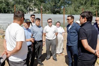 В районе «Сарайшық» состоялся рабочий объезд социальных инвестиционных проектов